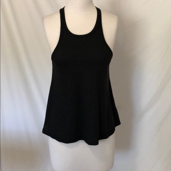 Free People Tops - Free people black racer back tank size medium